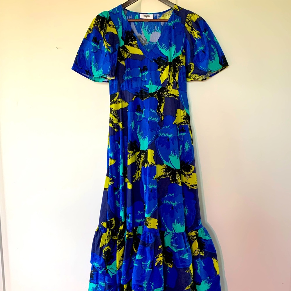 Christopher John Rogers + Target Blue Floral Dress